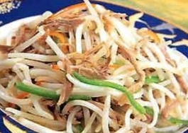 Duck Meat with Bean Sprouts